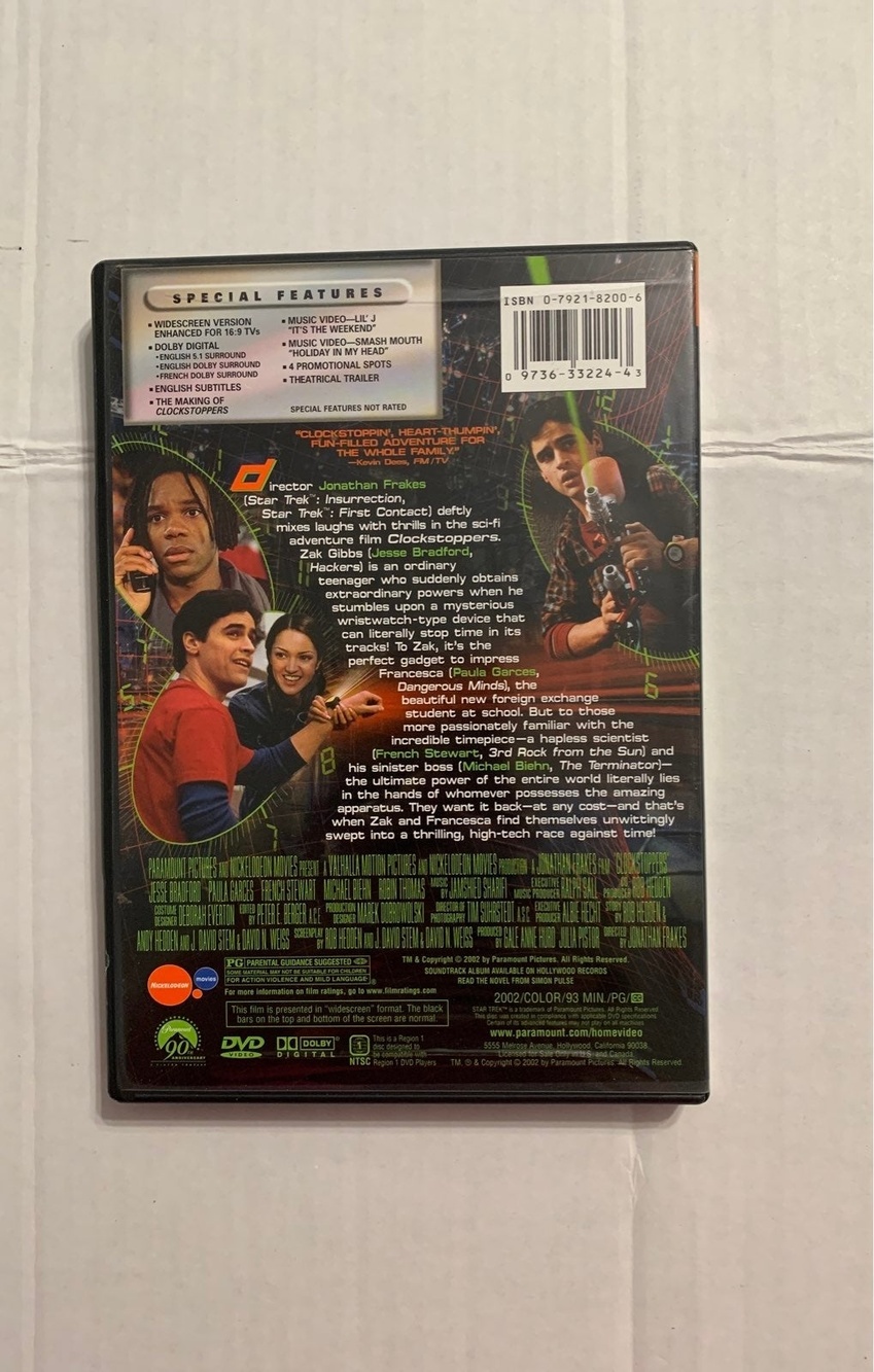 Clockstoppers DVD - Picture 2 of 3